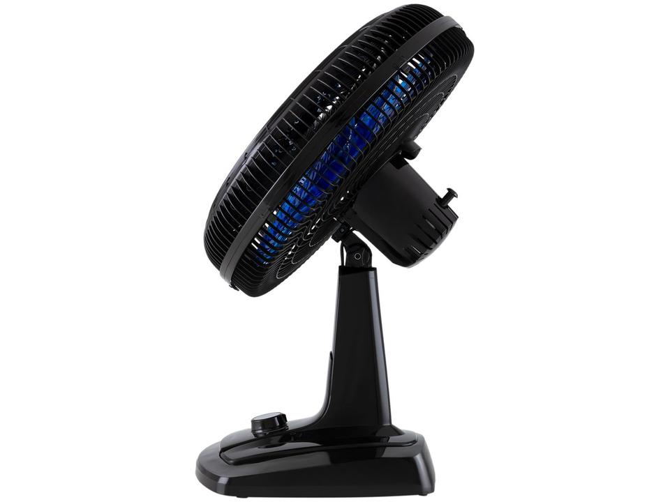 Ventilador de Mesa Mondial Super Turbo VTX-40-Crystal 40cm 8 Pás 3 Velocidades Preto e Azul - 9