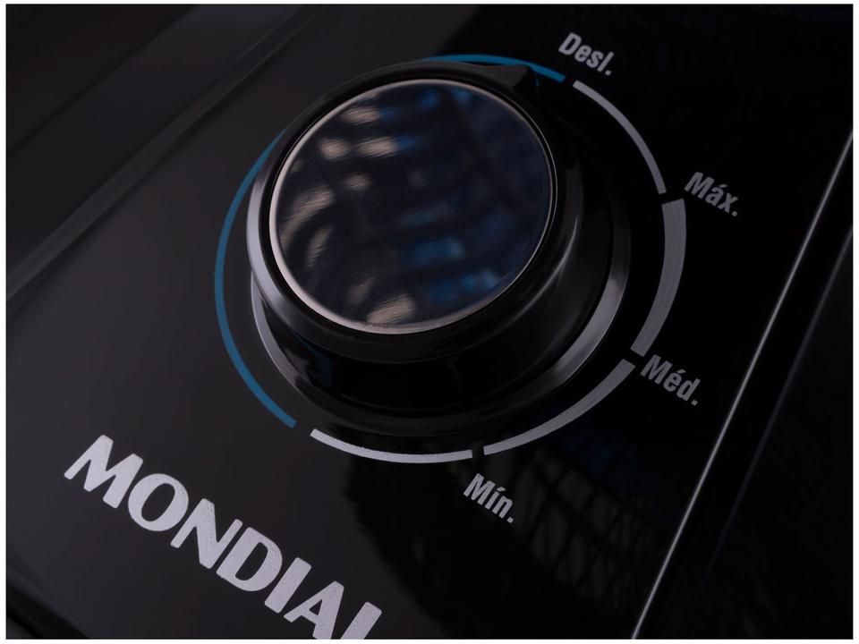 Ventilador de Mesa Mondial Super Turbo VTX-40-Crystal 40cm 8 Pás 3 Velocidades Preto e Azul - 11