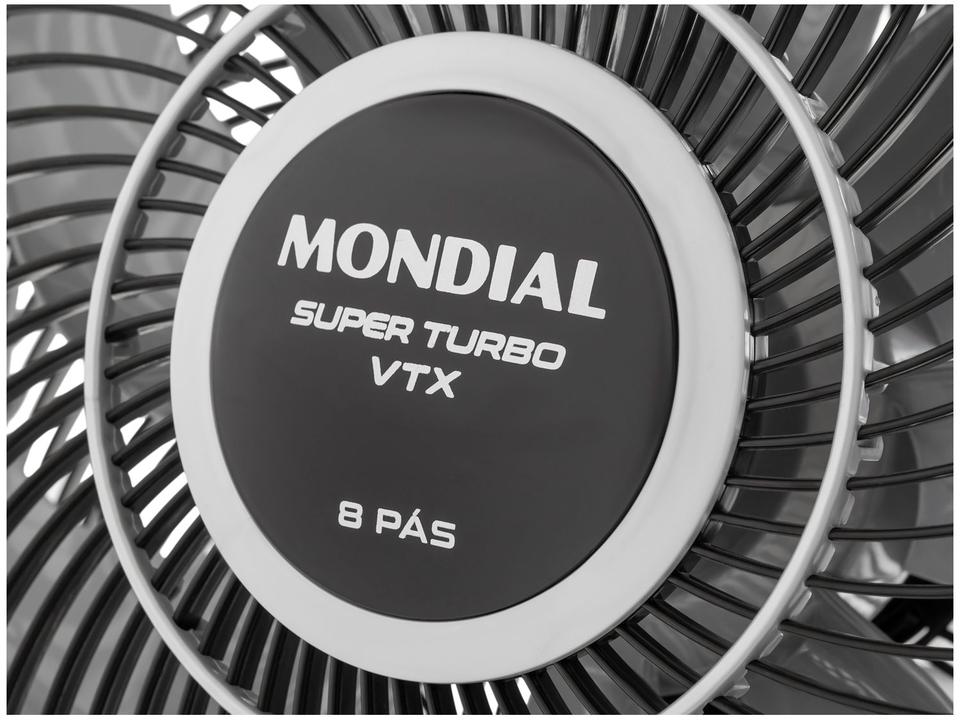 Ventilador de Mesa Mondial VTX-40-8P Turbo 40cm 3 Velocidades - 12