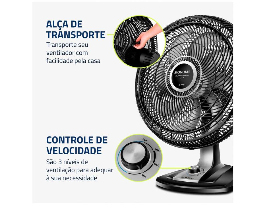 Ventilador de Mesa Mondial VTX-50 50cm - 6