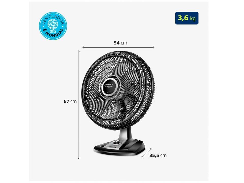 Ventilador de Mesa Mondial VTX-50 50cm - 7