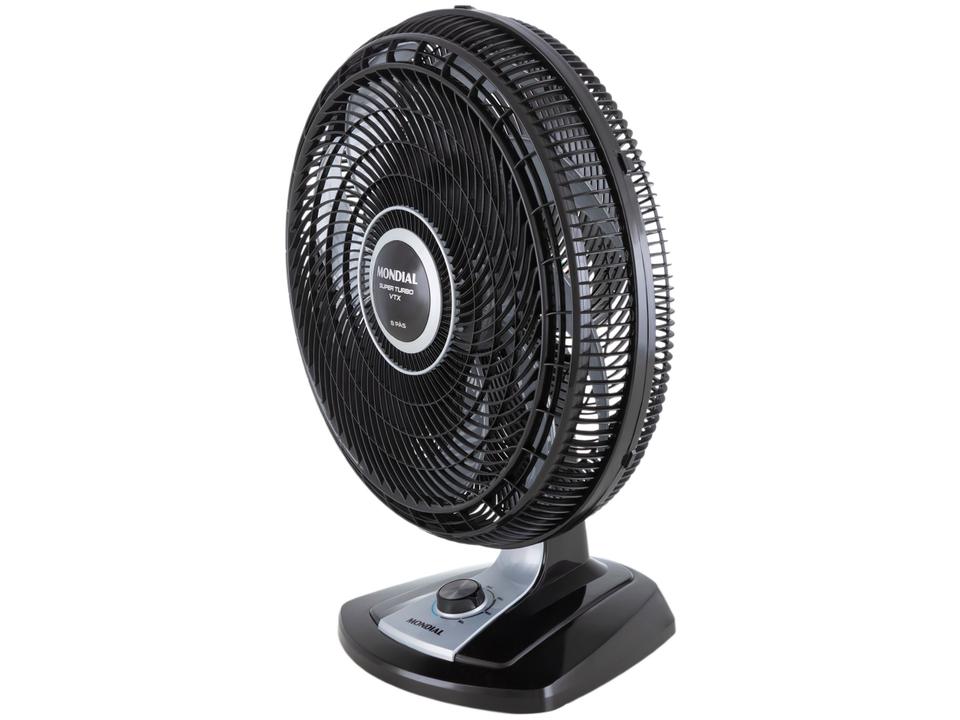 Ventilador de Mesa Mondial VTX-50 50cm 8 Pás 3 Velocidades Preto e Prata - 8