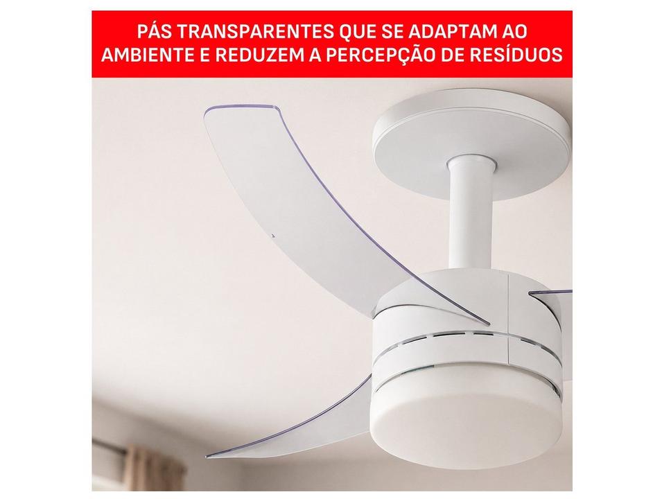 Ventilador de Teto com Controle Remoto Arno Branco 3 Pás 6 Velocidades Ultimate LED VL01 - 6