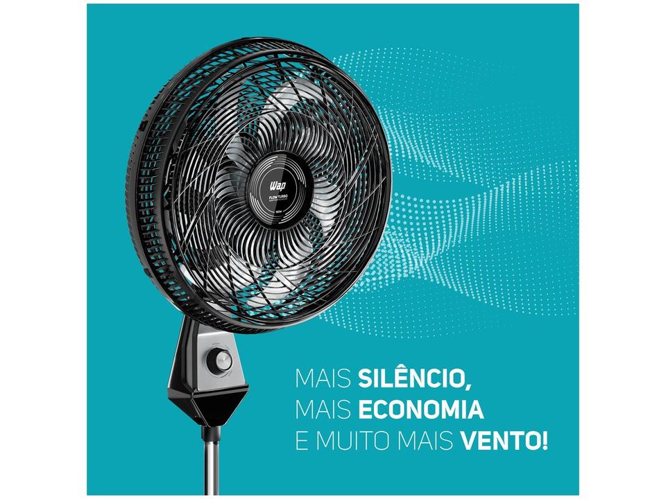 Ventilador Wap Flow Turbo 50cm 8 Pás 3 Velocidades Preto e Cinza - 20