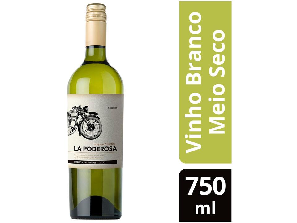 Vinho Branco Meio Seco Bodega Del Fin Del Mundo - La Poderosa Viognier Argentina 750ml - 1