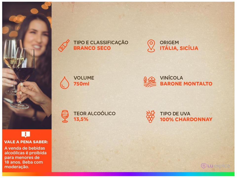 Vinho Branco Seco Barone Montalto Mannara - 2