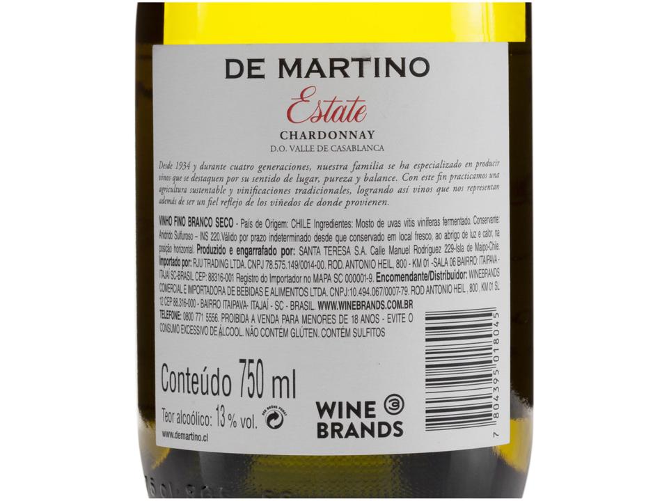 Vinho Branco Seco De Martino Premium Estate Reserva Chile 750ml - 3