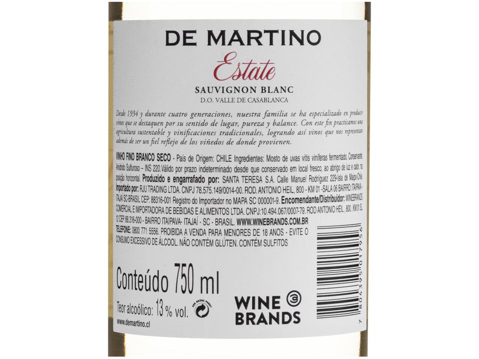 Vinho Branco Seco De Martino Premium - 3