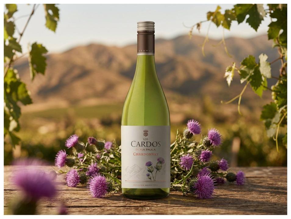 Vinho Branco Seco Los Cardos Doña Paula Chardonnay Argentino 750ml - 2