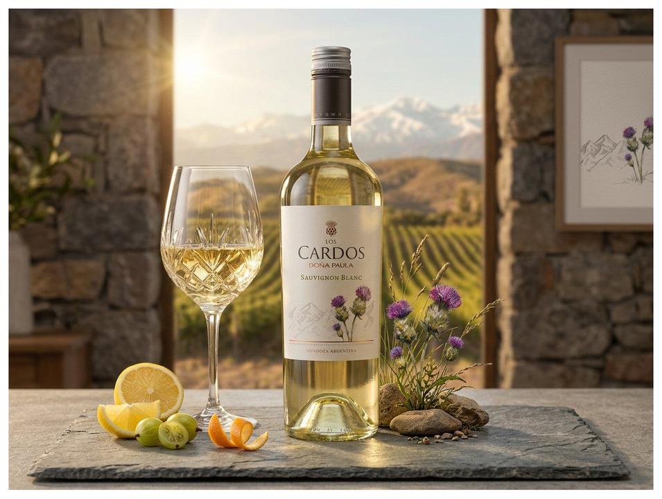 Vinho Branco Seco Los Cardos Doña Paula Sauvignon Blanc Argentino 750ml - 2