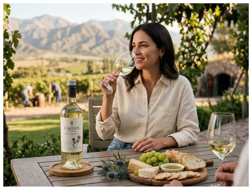 Vinho Branco Seco Los Cardos Doña Paula Sauvignon Blanc Argentino 750ml - 1