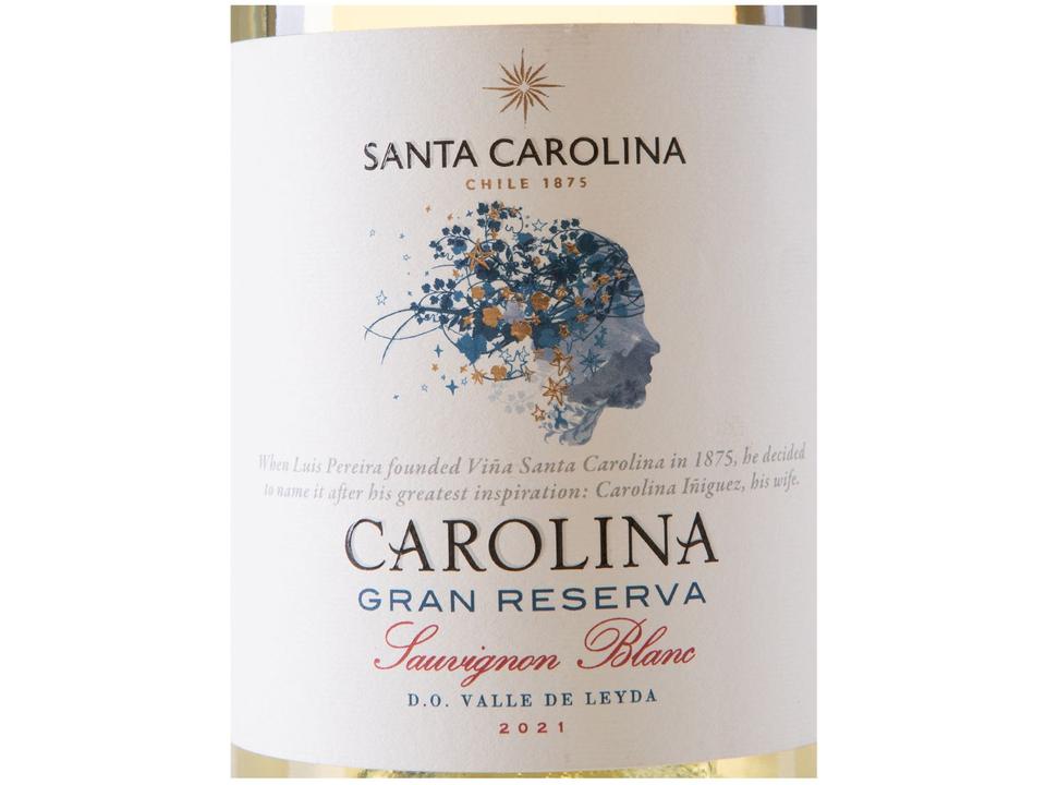 Vinho Branco Seco Santa Carolina Gran Reserva Sauvignon Blanc Chile 750ml - 6