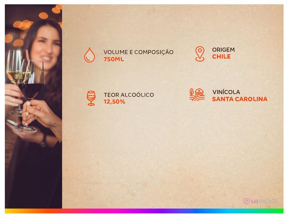 Vinho Branco Seco Santa Carolina Gran Reserva Sauvignon Blanc Chile 750ml - 3