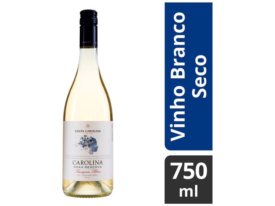 Vinho Branco Seco Santa Carolina Gran Reserva Sauvignon Blanc Chile 750ml - 1