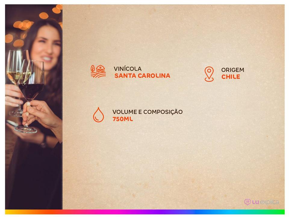 Vinho Branco Seco Santa Carolina Reserva Sauvignon Blanc Chile 750ml - 3