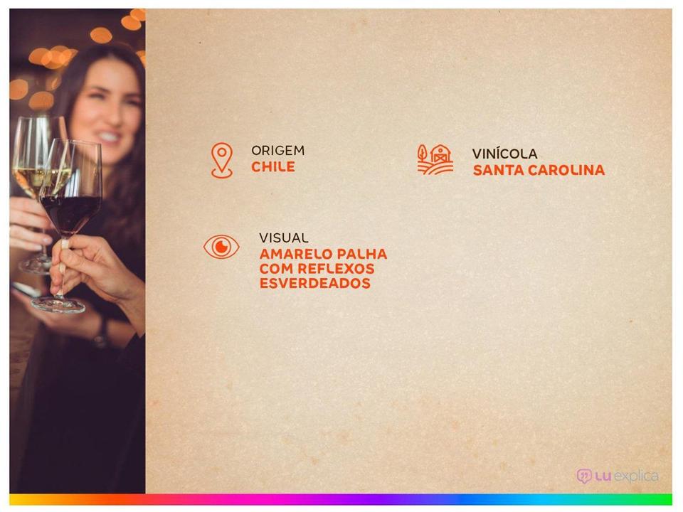 Vinho Branco Seco Santa Carolina Reservado Chardonnay Chile 750ml - 3