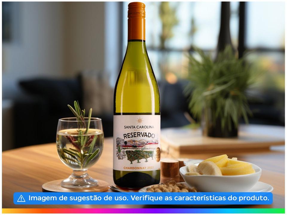 Vinho Branco Seco Santa Carolina Reservado Chardonnay Chile 750ml - 5