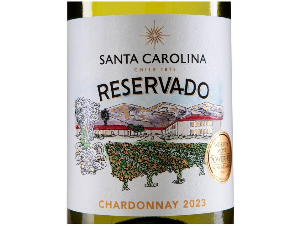 Vinho Branco Seco Santa Carolina Reservado Chardonnay Chile 750ml - 6