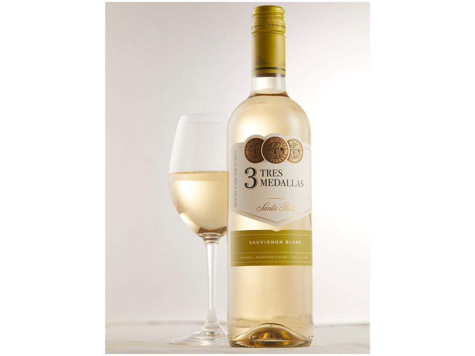 Vinho Branco Seco Santa Rita Tres Medallas Chile 750ml - 1