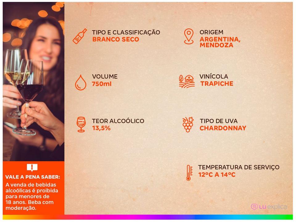 Vinho Branco Seco Trapiche Roble Chardonnay - 2