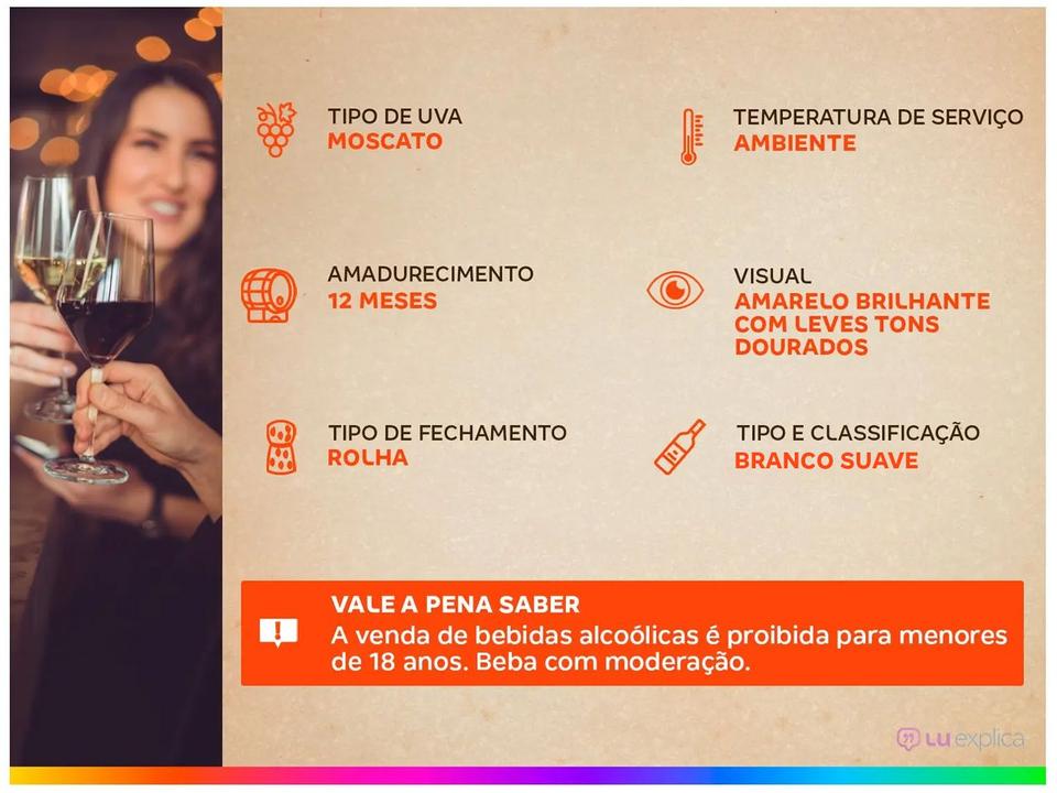 Vinho Branco Suave Concha y Toro Reservado Spritzer Moscato Chile 750ml - 2