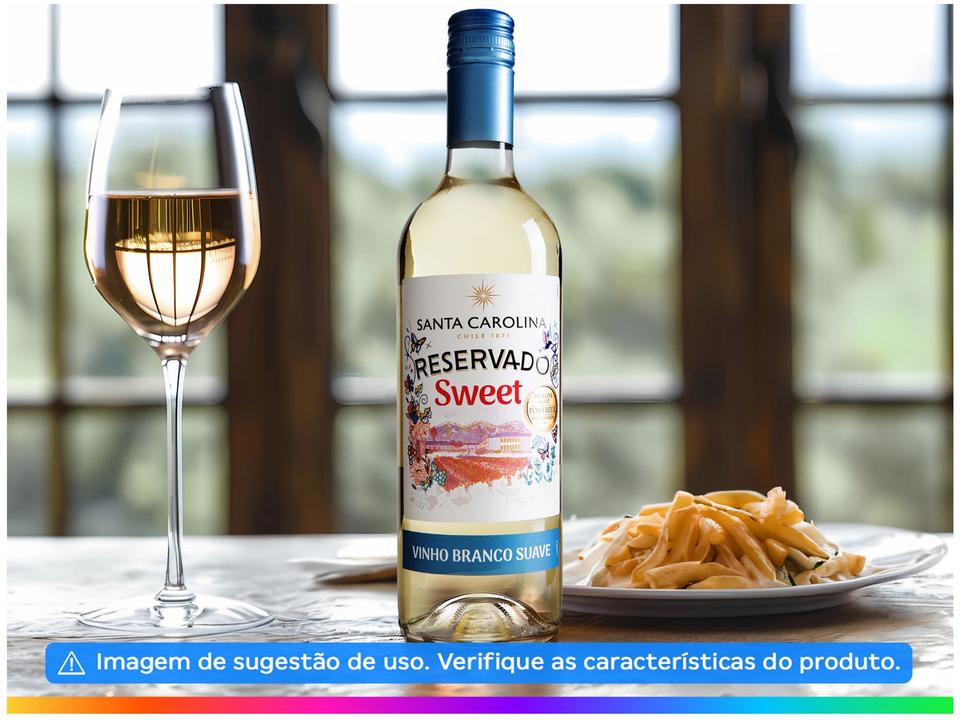 Vinho Branco Suave Santa Carolina Reservado Chile 2022 750ml - 5