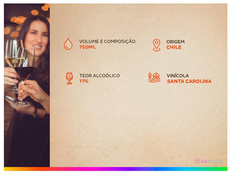 Vinho Branco Suave Santa Carolina Reservado Chile 750ml - 3