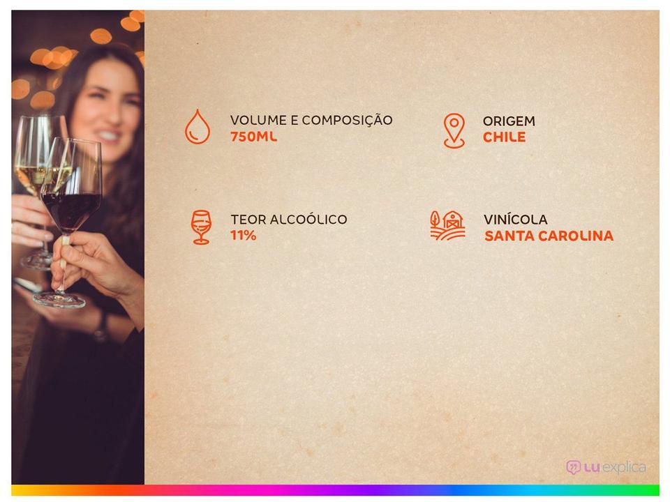 Vinho Branco Suave Santa Carolina Reservado Chile 750ml - 3