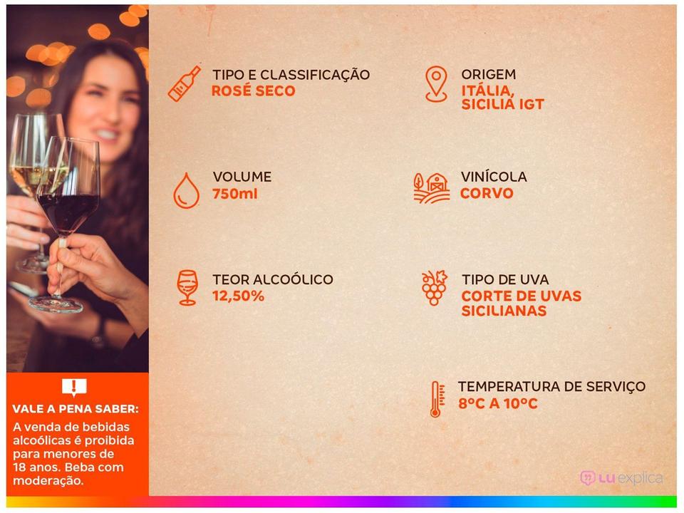 Vinho Rosé Seco Corvo Rosa - 2