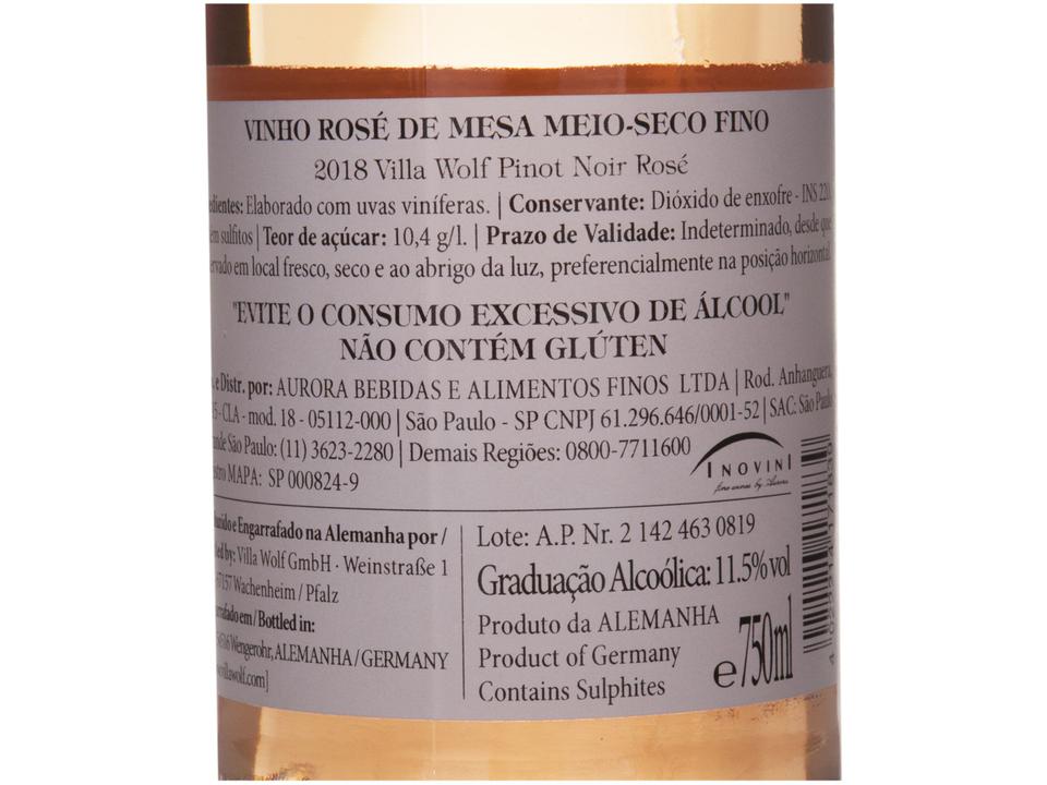Vinho Rosé Seco Pinot Noir Rosé Villa Wolf 750ml - 8
