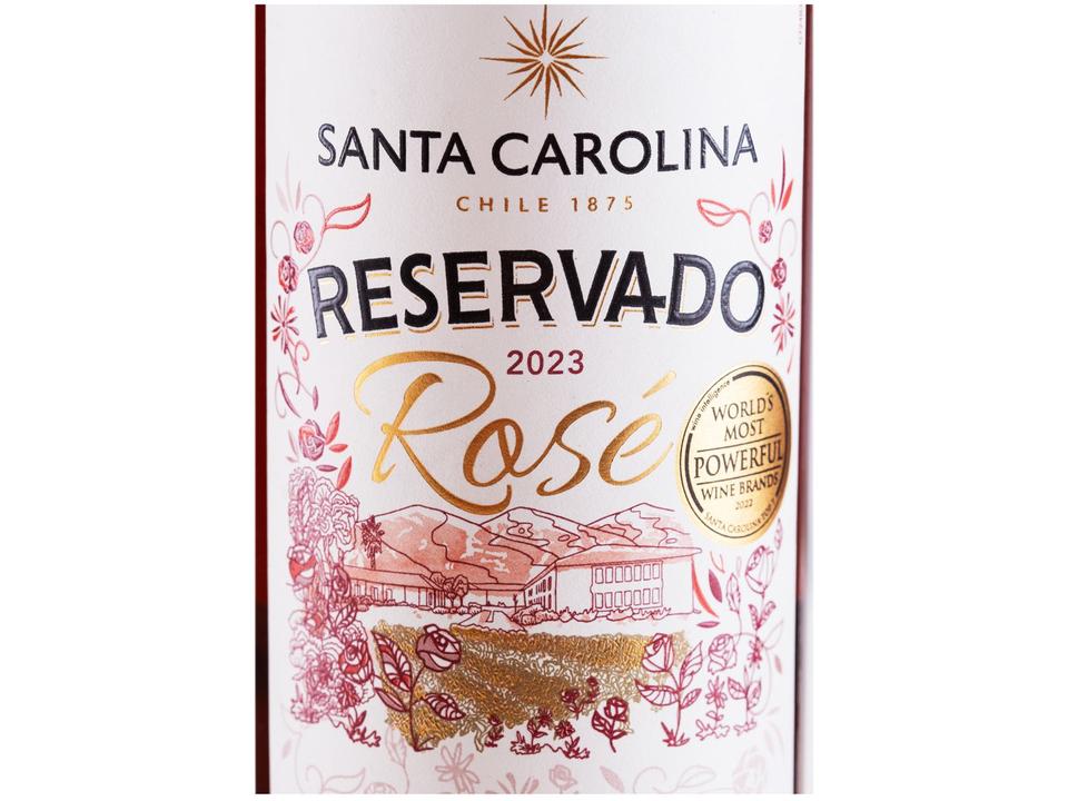 Vinho Rose Seco Santa Carolina Reservado Chile 2022 750ml - 6