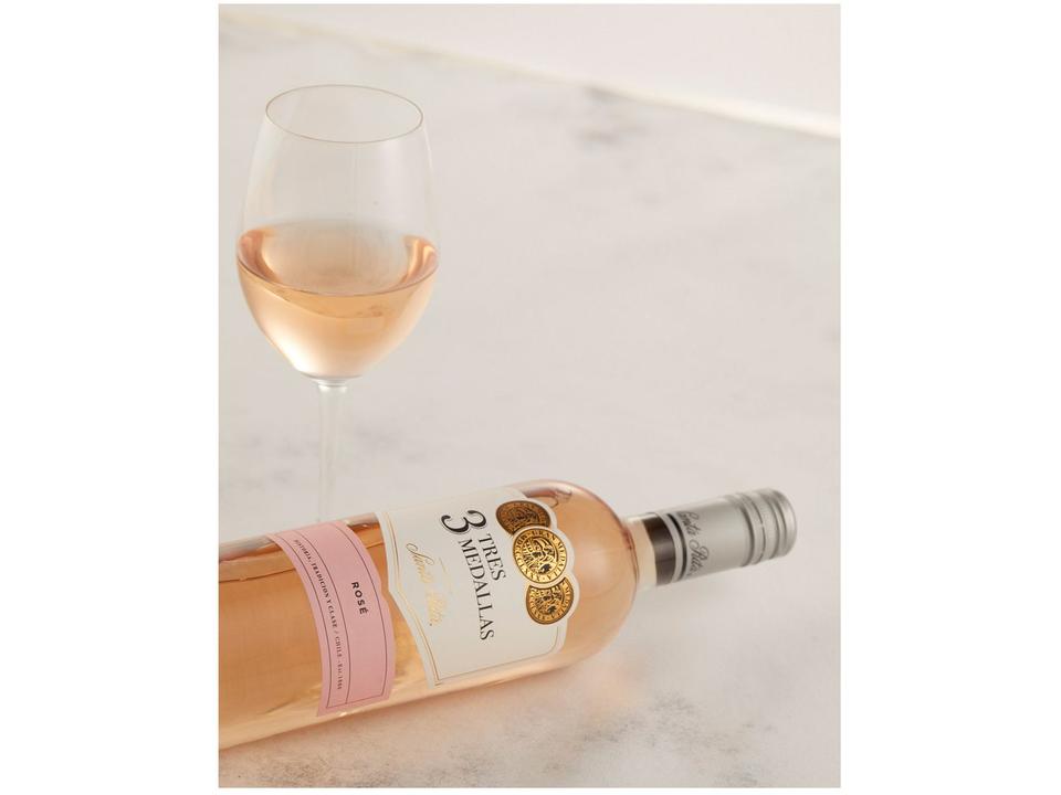 Vinho Rose Seco Santa Rita Tres Medallas Chile 750ml - 2