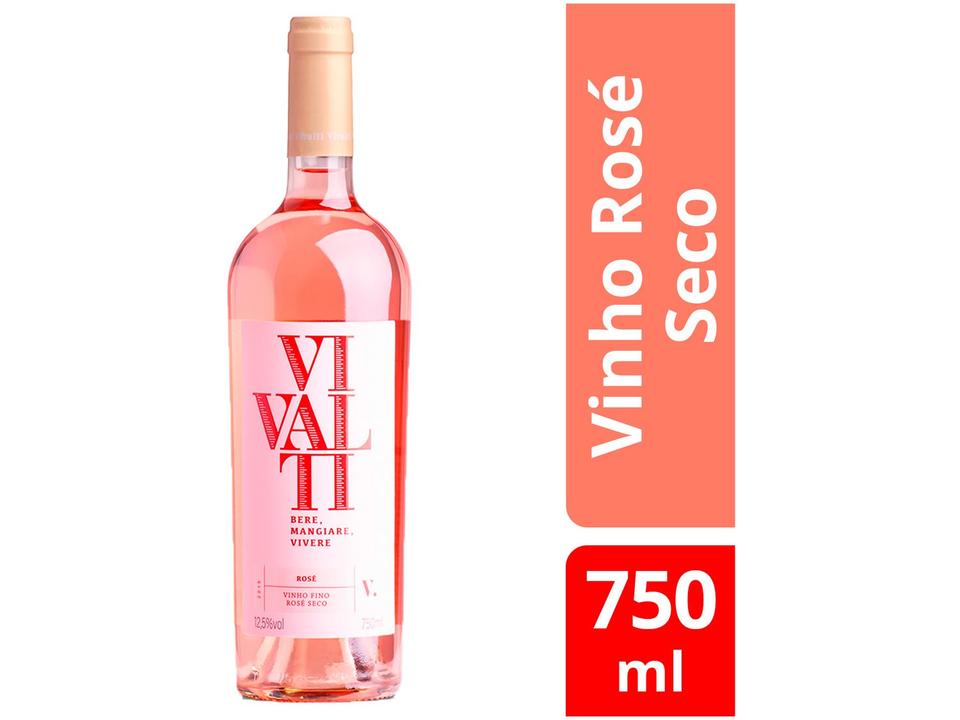 Vinho Rosé Seco Vivalti Brasil 750ml - 1