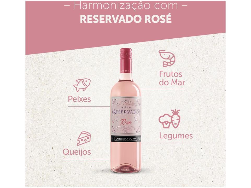 Vinho Rosé Suave Concha y Toro Reservado - 2