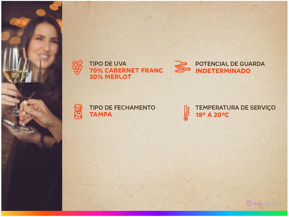 Vinho Tinto Meio Seco Bodega Del Fin Del Mundo La Poderosa Cabernet Franc Merlot 750ml - 3