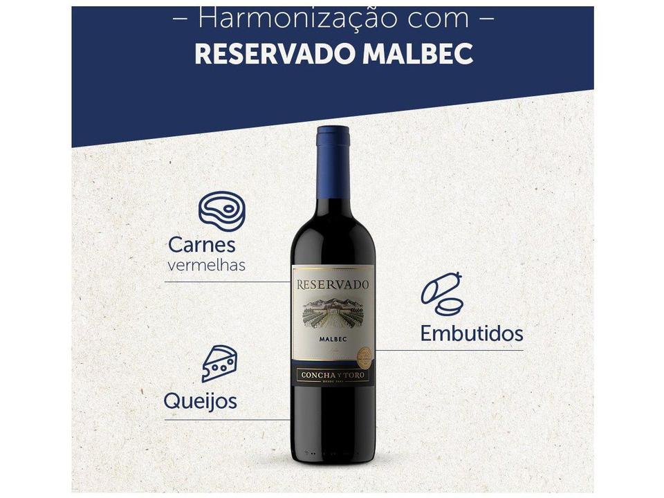 Vinho Tinto Meio Seco Concha y Toro Malbec - 6
