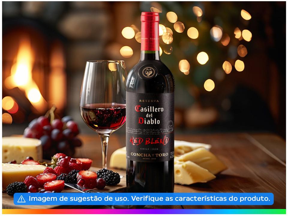 Vinho Tinto Meio Seco Concha y Toro Reserva Casillero del Diablo Red Blend Chile 750ml - 1