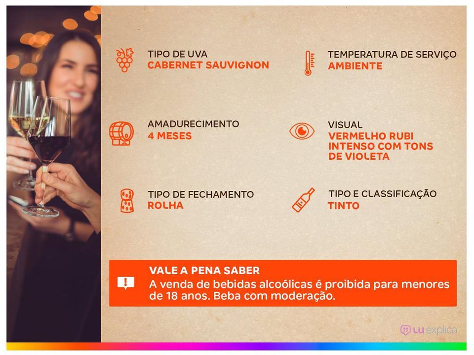 Vinho Tinto Meio Seco Concha y Toro Reservado Cabernet Sauvignon Chile 750ml - 2