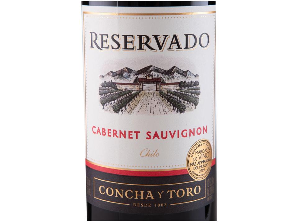 Vinho Tinto Meio Seco Concha y Toro Reservado Cabernet Sauvignon Chile 750ml - 6