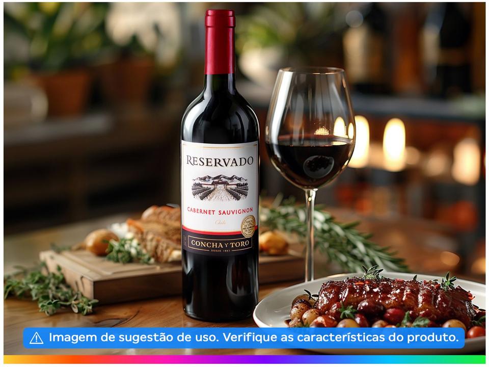 Vinho Tinto Meio Seco Concha y Toro Reservado Cabernet Sauvignon Chile 750ml - 5