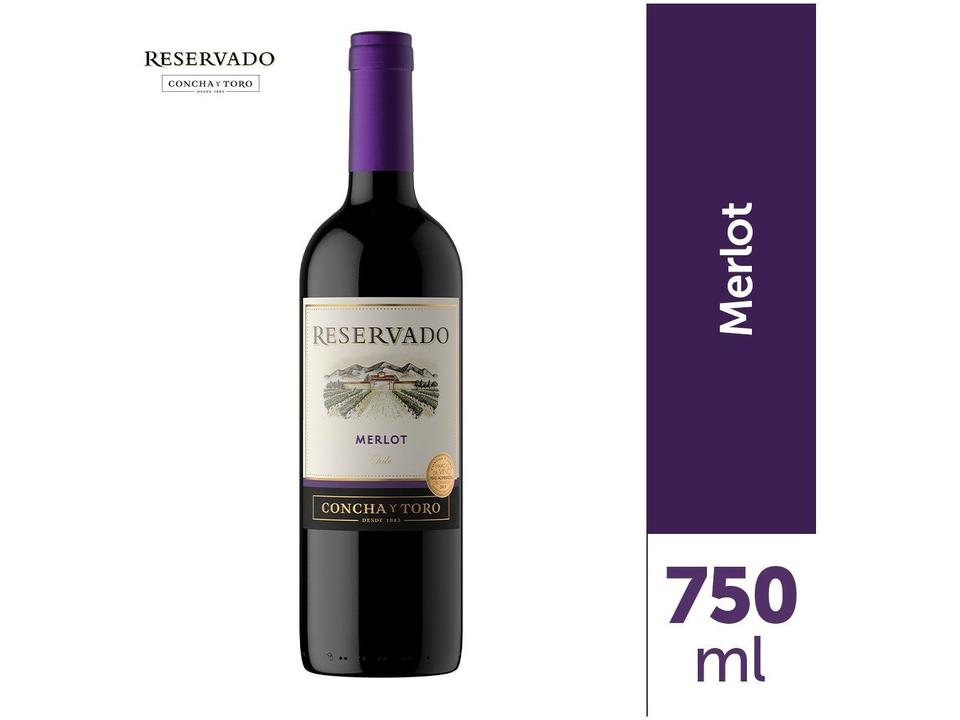 Vinho Tinto Meio Seco Concha y Toro Reservado - 1