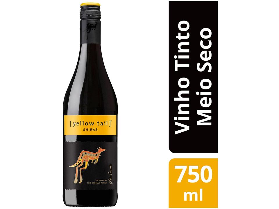 Vinho Tinto Meio Seco Yellow Tail Shiraz - 2020 Austrália 750ml - 1