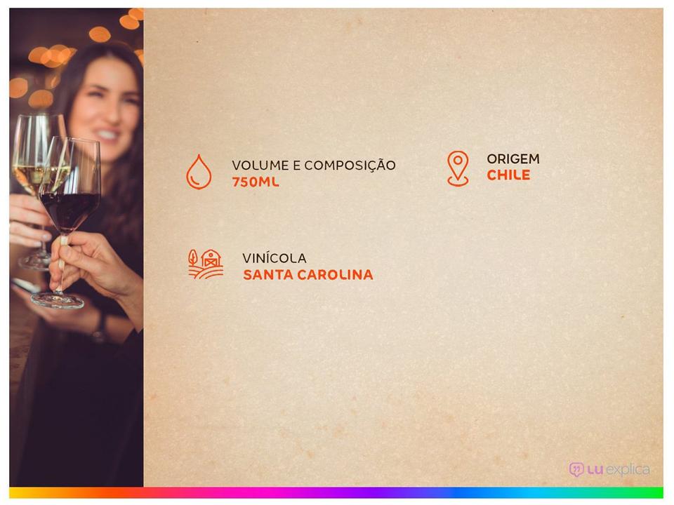 Vinho Tinto Santa Carolina Reservado Merlot Chile 750ml - 3