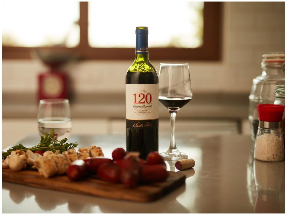 Vinho Tinto Seco 120 Reserva Especial Merlot Chile 750ml - 1