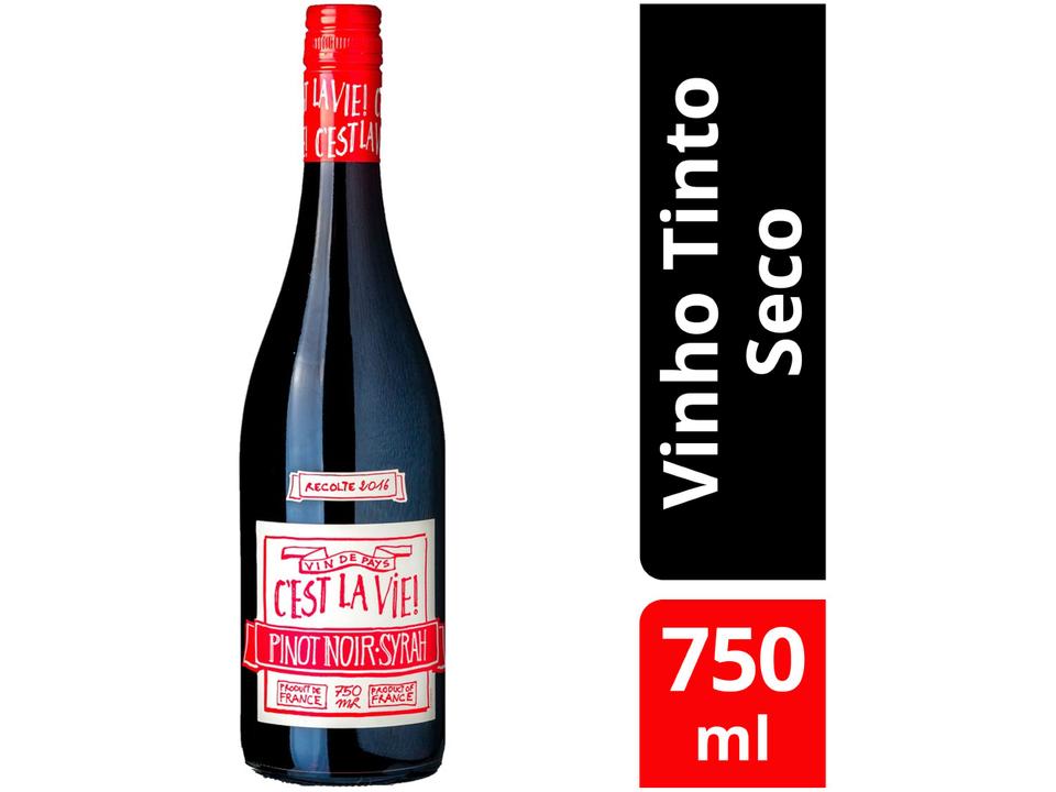 Vinho Tinto Seco Albert Bichot Cest La Vie - Pinot Noir Syrah 2016 França 750ml - 1