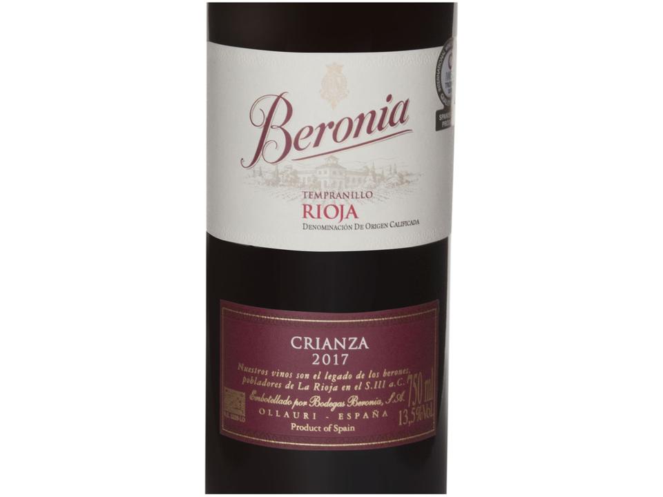 Vinho Tinto Seco Beronia Crianza 750ml - 5