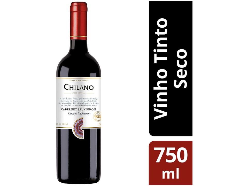 Vinho Tinto Seco Chilano Vintage Collection - Cabernet Sauvignon 2019 Chile 750ml - 1