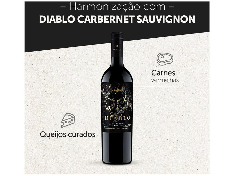 Vinho Tinto Seco Concha y Toro Black Cabernet - Sauvignon Diablo Chile 2021 750ml - 5