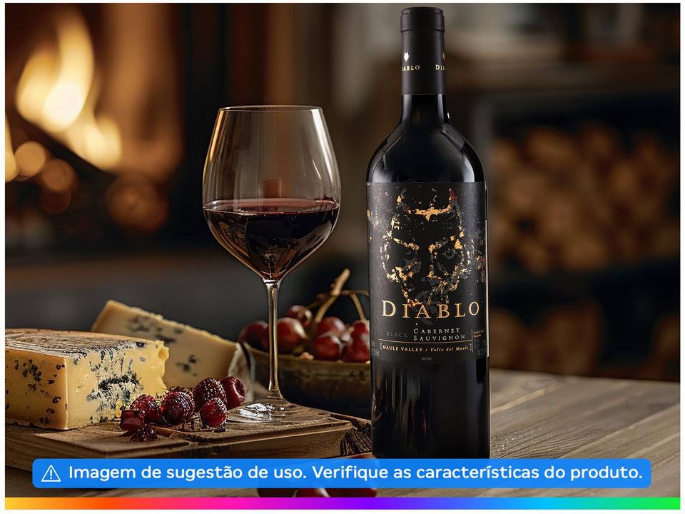 Vinho Tinto Seco Concha y Toro Black Cabernet - Sauvignon Diablo Chile 2021 750ml - 1