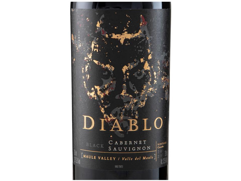 Vinho Tinto Seco Concha y Toro Black Cabernet - Sauvignon Diablo Chile 2021 750ml - 2